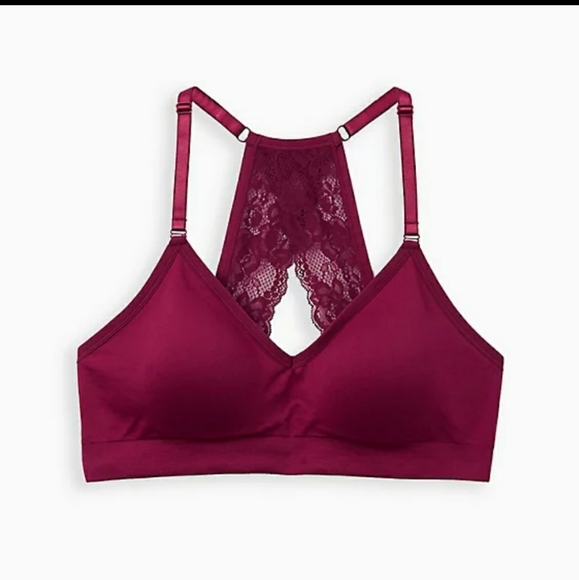 Torrid Deep V lightly padded bralette - Picture 1 of 8